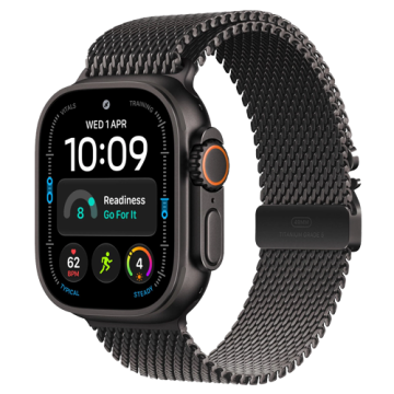 Apple Watch Ultra 4 49mm Black Titanium Case GPS + Cellular Black Titanium Milanese Loop
