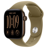Apple Watch Series 12 GPS Dark Bronze Aluminium Case with Olive Sport Band