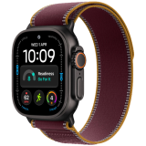 Apple Watch Ultra 4 GPS + Cellular 49mm Black Titanium Case with Burgundy Trail Loop