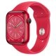 Apple Watch Series 8 GPS 45mm (PRODUCT)RED Aluminum Case with (PRODUCT)RED Sport Band-MNP43