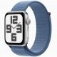 Apple Watch SE (2023) GPS 40mm Silver Aluminum Case with Winter Blue Sport Loop
