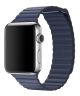MNPW2 Apple Watch -42mm Stainless Steel Case with Midnight Blue Leather Loop