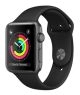 Apple Watch Series 3 (GPS) -42mm Space Gray Aluminum Case with Black Sport Band-MQL12