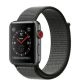 Apple Watch Series 3 (GPS + Cellular) -42mm Space Gray Aluminum Case with Dark Olive Sport Loop-MQK62
